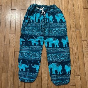 Blue elephant pants